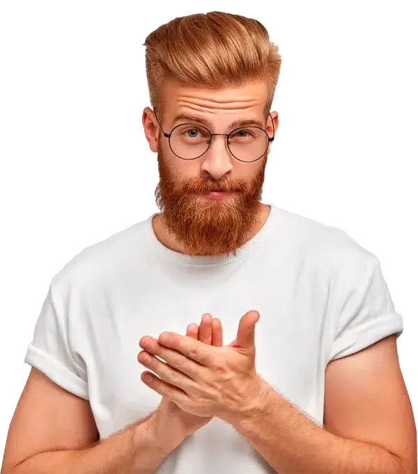 Imagen de un hombre pensativo